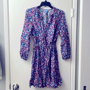Floral mini popover dress